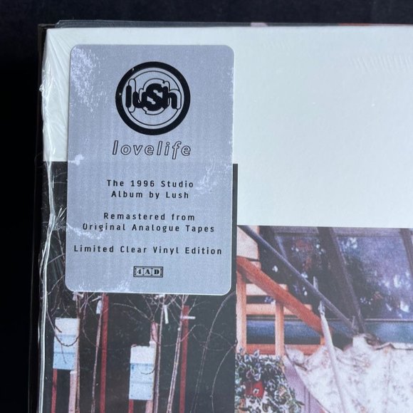 Lush, Lovelife, Limited Edition, Clear Vinyl Record, LP, Reissue, 4AD, 2023, NEW - Picture 2 of 3
